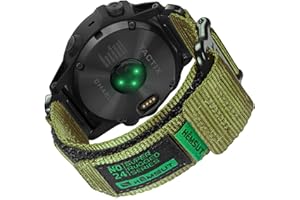 TORBOLLO Compatible con Garmin Nylon Reloj Correa deportiva para fēnix/Forerunner/Approach/MARQ/quatix/D2 Series Correa de repuesto para hombre