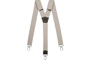 Olata Heavy Duty Y-Shape Braces/Suspenders with Carabiner Clips - 4cm