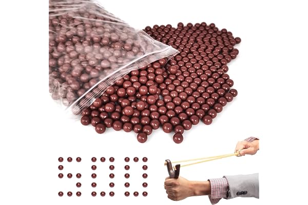 Jeyrup 500 stycken stenslangbella, ammunition (biologiskt nedbrytbar), 9 mm stenslangbella, kulslangbella, ammunition, slamkulor för stenslangbella, hårda lerkulor