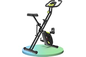 Ultrasport F-Bike Pro Folding Exercise-Bike 331 lbs Capacity, 16 Levels, Extra Silent with Relax Foam Seat I For Home Use, Foldable, Indoor-Bike, Stationary-Bike