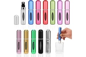 12 st parfymsprejare 5 ml, miniparfymsprejflaska för resan, parfympåfyllare, påfyllningsbar parfymflaskor för semester, resor, camping