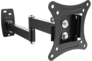 RICOO PC Monitor Wandhalterung Schwenkbar Neigbar für 13-29 Zoll, Halterung Wand S1211, Monitorhalterung, Bildschirmhalterung, Bildschirm Wandhalterung Monitor 27 Zoll, VESA 75 x 75, 100x100 mm