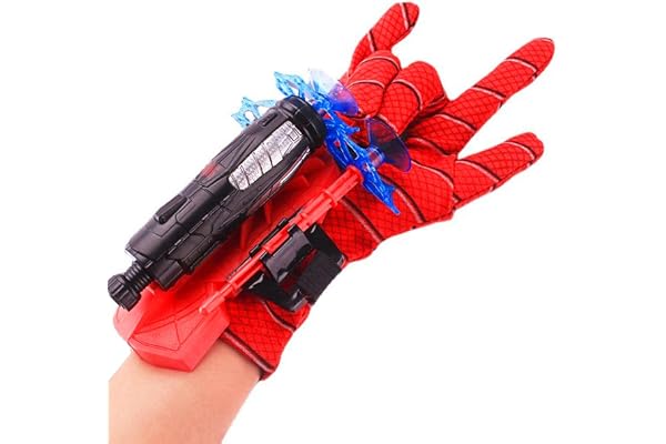 Original Cup® - Spider Web Throwing Glove for Kids and Adults - Dart Thrower with Suction Cups - Superhero Comics Costume - Halloween Cosplay Costume