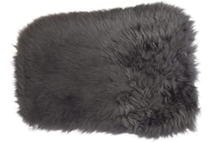 HAPPY FROG 2011 100% GENUINE SHEEPSKIN Chair Motorcycle Seat COVER with 2 Elastic Chrome Clips (Grey)