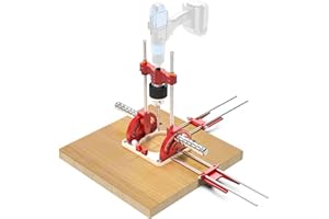 JOJOCY Guida Multi Angolo per Trapano Portatile di Precisione - 1,5-13 mm, Angolare da 0° a 60° - Con Mandrino per Trapani Elettrici