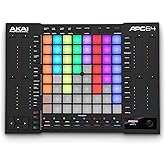 Akai Professional APC64 Ableton MIDI Controller, 8 Touch Strips, Step Sorter, 64 RGB Speed Sensitive Pads, CV Door
