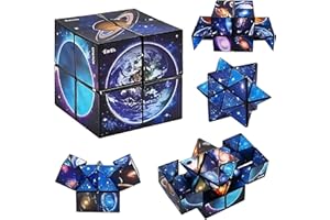 BEOTNP Infinity Cube, Fidget Toys for Kids, 6cm Space Cube, Gifts for 8 Year Old Boys, 10 Year Old Gifts for Boys, Ideal for Travel Entertainment, Educational Puzzle, Stress Relief