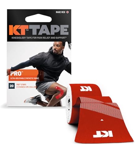 KT Tape Pro Ice Nastro Kinesiologia Con Mentolo 20 Strisce Pretagliate Nero - Unisex