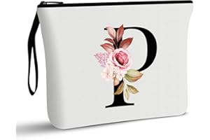 Vavabox A-Z Personalisierte Kosmetiktasche-Geburtstagsgeschenke für Frauen, Mütter, Beste Freundinnen und Brautjungfern (P)