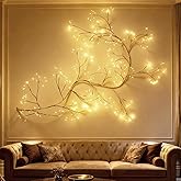 BlackForest Works lichterkette willow vine mit Stecker, 384 LEDs Led Baum Blühender mit Fernbedienung|Timer, 8 Modi lichterke