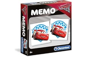 Clementoni - 18006 - Memo - Disney Pixar Cars 3, gioco di memoria e associazione, gioco educativo bambini 3 anni, gioco da tavolo per bambini - Made in Italy