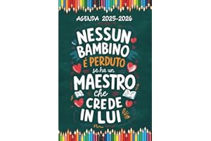 AGENDA MAESTRO 2025 2026: Regali insegnanti fine anno asilo elementare grazie ; Diario scolastico settimanale e mensile