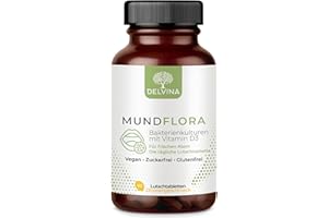 ‎DELVINA 90 Lozenges for Oral Hygiene, Fight Bad Breath without Mouthwash and Tongue Cleaner, Fresh Breath, Bacterial Cultures, with Vitamin D3, Lemon Aroma, 3 Month Supply