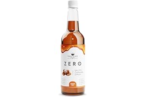 Three Kings Pantry Zero Calorie Syrups | Keto Friendly Coffee Syrup Sugar Free | Guilt Free indulgent flavouring (Salted Caramel)