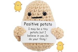 XINCHEN Positive Potato Patata Positiva Lavorata a Maglia Mini Positive Potato Positive Potato Doll Regali Giocattoli di Patate per Bambini Amici Compleanni Regali