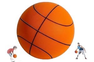 BAFANGLAIUK Silent Basketball,Quiet Basketball Indoor,Uncoated High-Density Mute Foam Basketballs,Soft, Flexible,Lightweight Training Ball for Adult/Children Activities