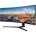Samsung Monitor CJ89 (C49J890), Curvo (1800R), 49", 3840x1080 (Dual FHD), 32:9, VA, 144 Hz, 5 ms, HDMI, USB 3.0, USB Type C, 