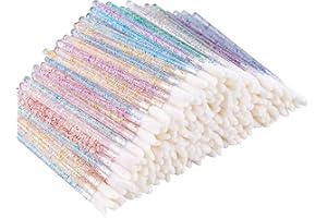 ‎BETTERJONNY 500 Stück Lippenpinsel, BetterJonny Kristallfarben Make Up Lippenstift Pinsel Lipgloss Concealer Pinsel Lippenstift Stab Applikator Lippenapplikator Werkzeug für Perfekt Lippen Makeup (5 Colors,9cm)