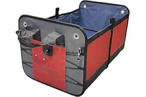 KONGZEE Rainberg Car Boot Organiser Heavy Duty Material for Family and Picnic Use | Storage for car boot and seat accessory| Use in Camper Van, Family Cars, Quad Bikes, Golf Cart