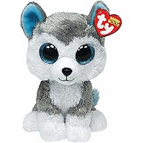 Hopearl Perro Husky De Peluche Con Luces LED, Flexible, Con Luces De Noche Que Brillan En La Oscuridad Para Festival Cumpleanos Ninos Pequenos