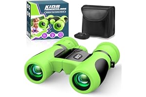ANGINNE Upgrade Impermeabile Compatto Binocolo per Bambini - 8x21, All'aperto Idea Giocattoli Regalo