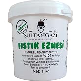 SULTANGAZİ Şekersiz Katkısız Ballı Fıstık Ezmesi Doğal Yer Fıstığı Ezmesi 1kg