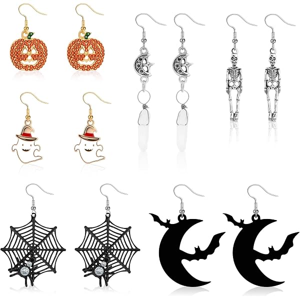Orecchini Lunghi A Goccia Con Ragnatela E Cristalli - Argento, Stile Boho Vintage, Catena Con CZ - Gioielli Donna Halloween