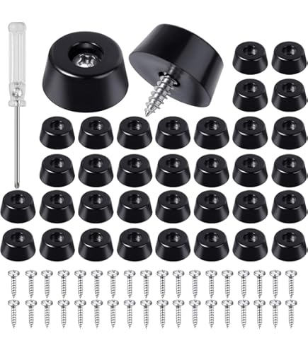 20 Pcs Pieds En Caoutchouc À Visser Avec Vis Pieds Antidérapants En