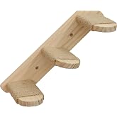 Kerbl Pet Timber Cat Ladder Length 38 cm with Jute | Natural, 38 &times; 16.5 cm, wood with natural jute, can be mounted on both si