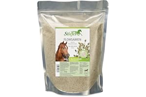 Stiefel Semi di psillio per Cavalli, 100% gusci di Semi di psillio Indiani Naturali, Supporta la Funzione autopulente dell'intestino, 1 kg