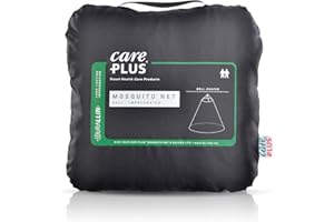 Care Plus Moustiquaire Imprégnée, 2 Personnes, Voyage et Camping, Imprégnation Longue Durée, Bell, Blanche 33704
