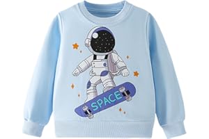 Pilipulu Sudadera sin Capucha Niño Dinosaurio Sweatshirt Cuello Redondo para Niño Algodón Pullover para Infantil 2-7 Años