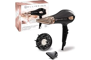 Bellissima Sèche Cheveux Professionnel Technologies Céramique et Ionique - Embout Étroit et Diffuseur - My Pro Ceramic P5 3800 - Séchage Professionnel Cheveux Doux, Soyeux et Hydratés - 2300 W