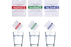 Niktule Poudre d'pH-mètre | Solution Poudre Tampon PH Facile à Utiliser - Outil Test pH précis et Facile à Utiliser