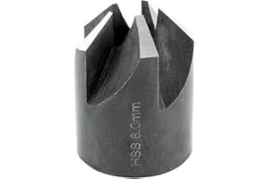 ENT EUROPEAN NORM TOOLS ENT 50508 Svasatore a pressione HSS, diametro (d) 8 mm, D 20 mm, E 90°, GL 25 mm, destra