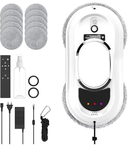 12 Chiffons Microfibre Lavables Pour Robot Lave-vitres - Compatibles C65, DDC55, CL3