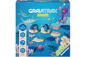 Ravensburger - Gravitrax Junior - Set d'extension My Océan 33 pièces - Circuit de Billes - Jeu de Construction créatif - Parcours de Billes à Construire - Dès 3 Ans - Version française - 27400
