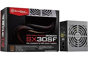 SilverStone SST-ST30SF v 2.0 - Série SFX, 300W 80 Plus Bronze Alimentation PC, bruit réduit, 92mm