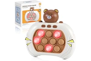 SUPER JOY Bubble Game elektryczna – Fidget Toys Gra Quick Push Bubble Game, elektryczna gra Push Up, mini ręczny kontroler, zabawka sensoryczna dla chłopców, dziewcząt, nastolatków, dzieci do noszenia