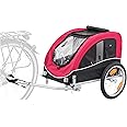 TRIXIE Pet Bike Trailer, Dog Bicycle Trailer, Foldable, Easy to Assemble