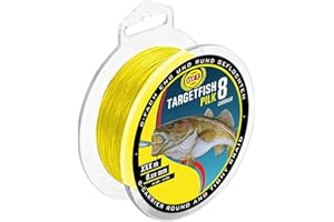 WFT TF8 Pilk gelb 220m - geflochtene Angelschnur zum Meeresangeln, Schnur zum Pilkangeln, Pilkschnur, Dorschschnur, Meeresschnur