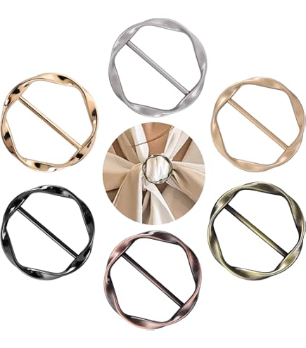 20 Sjaalringen In 5 Kleuren – Hars, Rechthoekig, 4,7x3,3 Cm, Voor Sjaals En Kleding