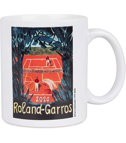 Mug Roland Garros Officiel - Céramique, Collection Tennis