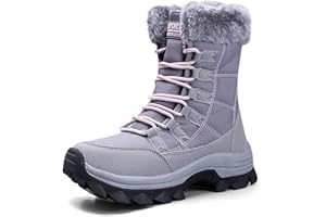 VLOOKST Botas para Mujer Botas de Nieve Botines de Invierno Impermeable Forradas con Pelo Botas de Senderismo Botines de Nieve Botas de Trekking Talla 37-43