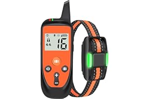 IHPUKIDI Collier de Dressage pour Chien avec Télécommande – Collier Éducatif avec Son, Vibration, Verrou de Sécurité & Lumière, Rechargeable USB, Étanche IP67, Portée 1000 m