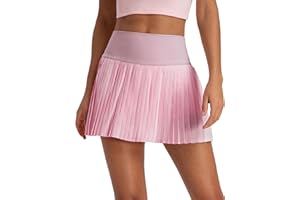 zffriction Women Tennis Skirt with Shorts Pockets Pleated Skirt Golf Skort Athletic Skirts High Waist Skater School Mini Skirt