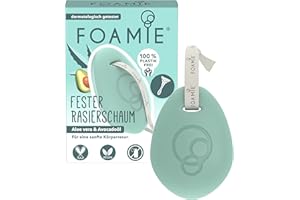 ‎FOAMIE Foamie Fester Rasierschaum Männer und Damen, Shaving Foam Aloe Vera & Avocadoöl für Sanfte Körperrasur, Pflegende Rasiercreme zum Schutz der Haut bei Nassrasuren