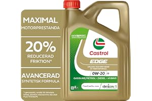 Castrol EDGE 0W-20 C5 Fullt Syntetisk Motorolja, 4L