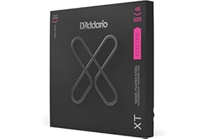 D'Addario XTB45100, XT Bass Guitar Strings Nickel Plated Steel, Regular Light, Long Scale, 45-100