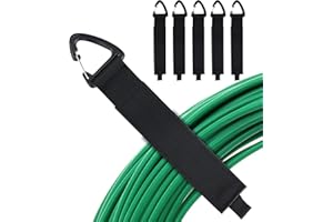 RHITCHY Cable de velcro de 6 piezas de cinta de velcro: correas de almacenamiento de alto rendimiento con hebilla triangular, correa de cable organizador para cables, cables, cuerdas, mangueras.